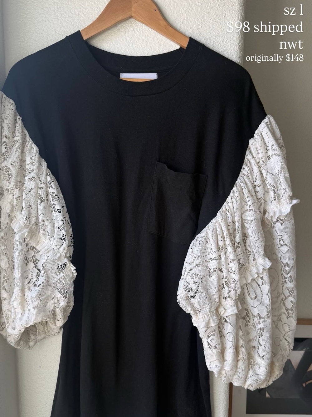 PRESERVATION reworked vintage lace t-shirt